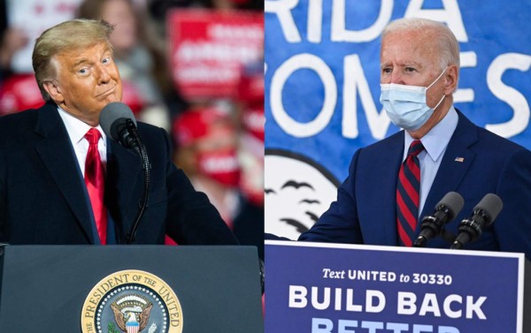 Trump corre y Biden camina a 24 horas de las elecciones