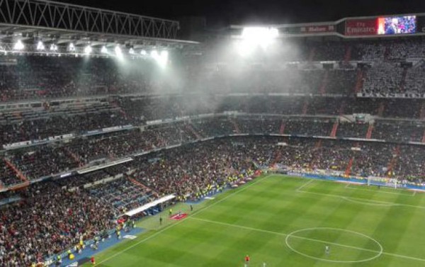 Extraño humo encendió las alarmas en el Bernabéu
