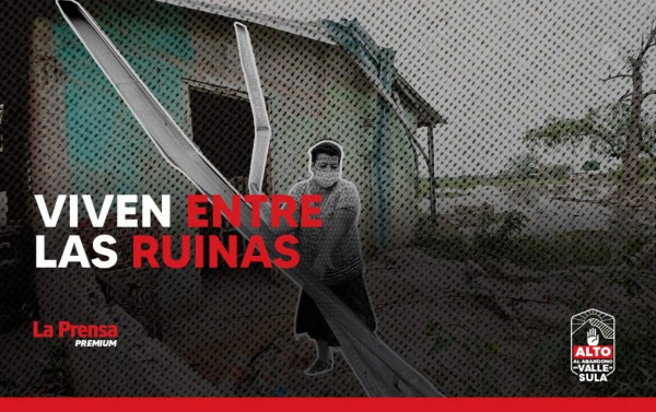 Entre las ruinas viven luego de tormentas en Honduras