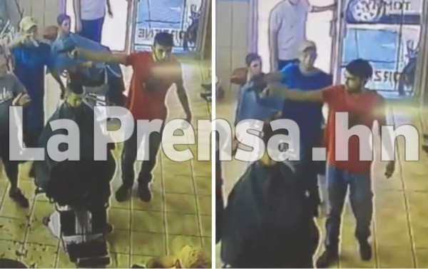 Video muestra a sicarios de barbero y ayudante en La Lima