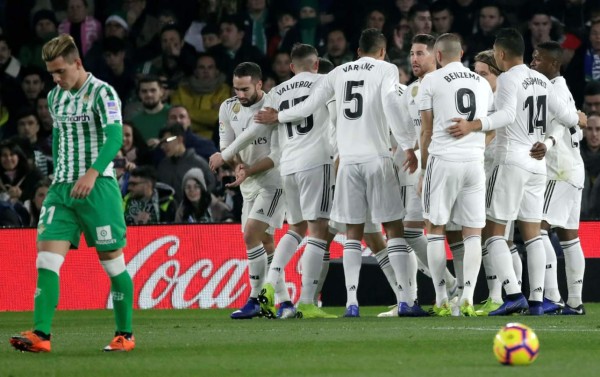 Real Madrid saca sufrido triunfo contra Betis en la Liga Española