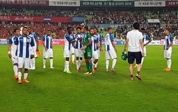 Selección de Honduras naufraga en amistoso contra Corea del Sur