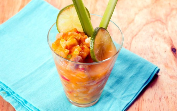 Cómo hacer ceviche de pescado con mango