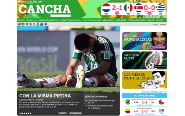 Prensa mexicana llora la eliminación del Mundial y habla de 'robo'