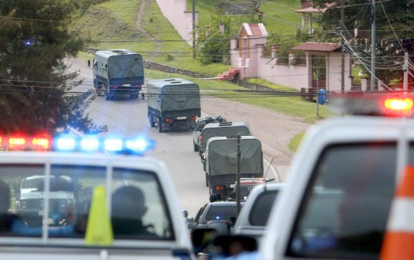 El fin fue trasladar a 42 privados de libertad hacia el centro penal La Tolva en El Pozo II, ubicada en Morocelí, El Paraíso.