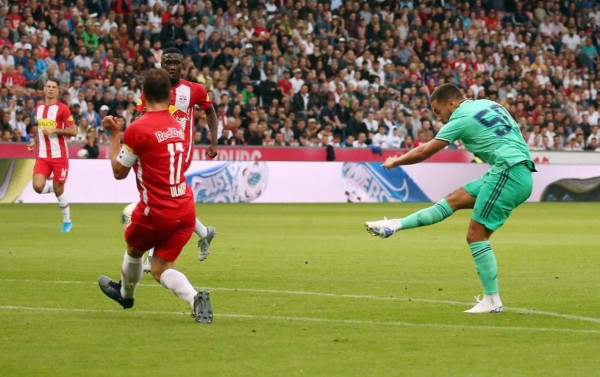 ¡Qué golazo! Así fue el primer gol de Hazard con el Real Madrid