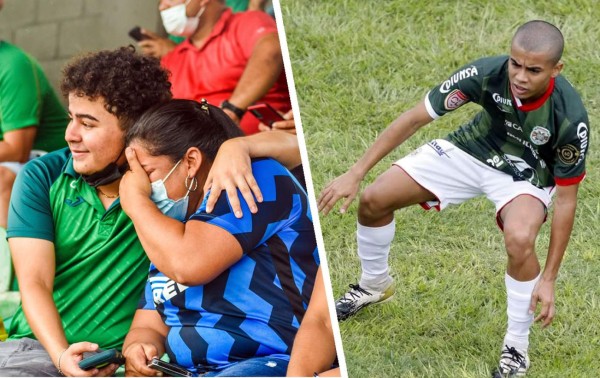 Madre de Isaac Castillo no pudo contener las lágrimas tras el primer gol de su hijo con el Marathón