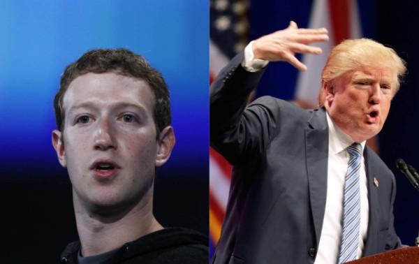 Mark Zuckerberg arremete contra Donald Trump