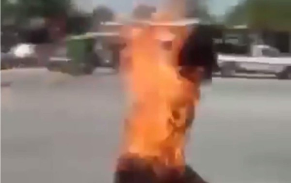 Hombre se incendió tras explotarle su celular