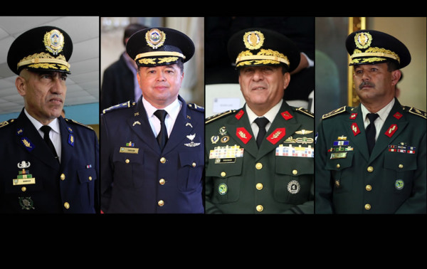 Nombran nuevos jefes de las FFAA y Policía Nacional de Honduras