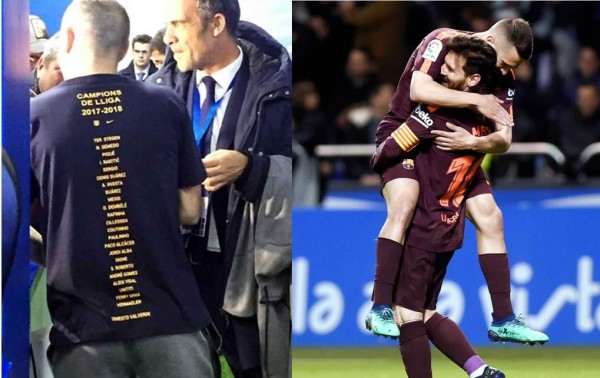 Polémica por los descuidos en la camiseta de campeón del Barça: Un jugador reclama