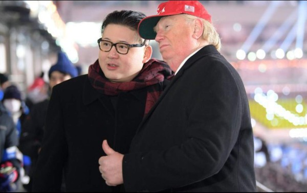 Dobles de Trump y Jong Un son expulsados del estadio olímpico  