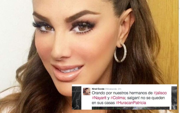 Se burlan de Ninel Conde en Twitter por su consejo sobre huracán Patricia