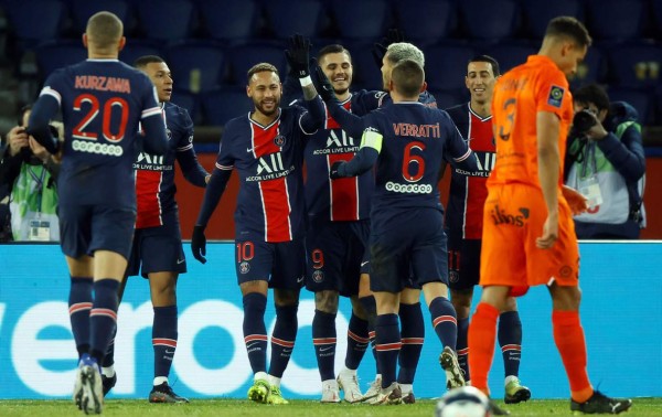 El PSG consolida su liderato de la Ligue 1 con una goleada al Montpellier