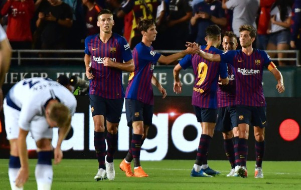 Barcelona venció al Tottenham en penales en la Internacional Champions Cup