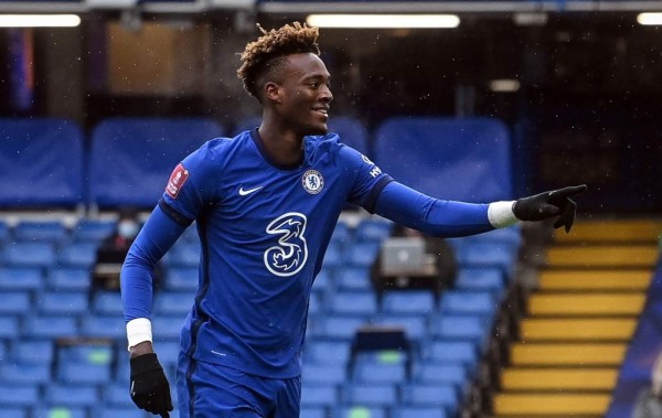 Tammy Abraham marcó tres goles para la victoria del Chelsea en la FA Cup. Foto EFE