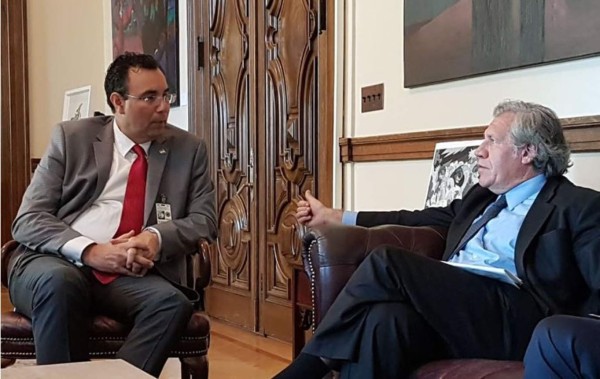 Washington: Luis Zelaya se reune con el secretario general de la OEA