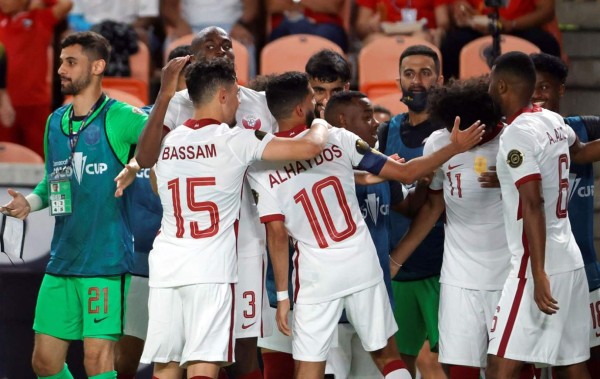 La Selección de Qatar despedazó a Granada y le metió una nueva goleada en la Copa Oro 2021. Foto EFE