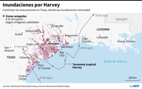Texas sigue en evacuaciones, pero el peligro persiste