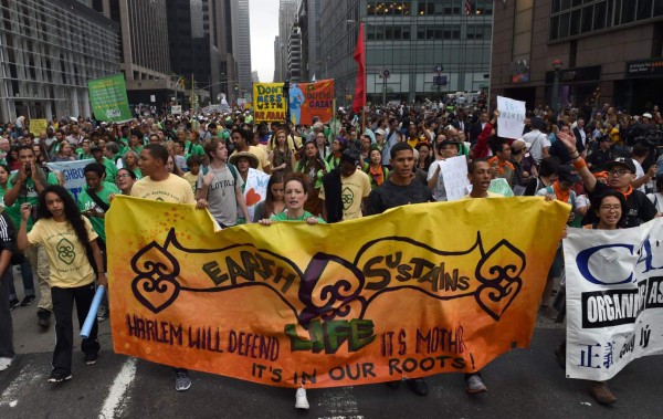 Multitudinarias marchas contra el cambio climático