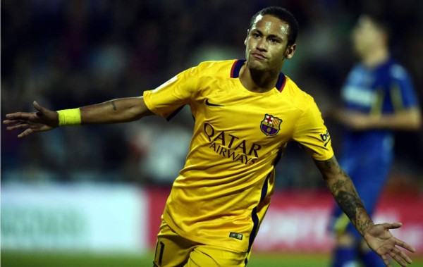 Neymar sigue liderando la tabla de goleadores de la Liga española