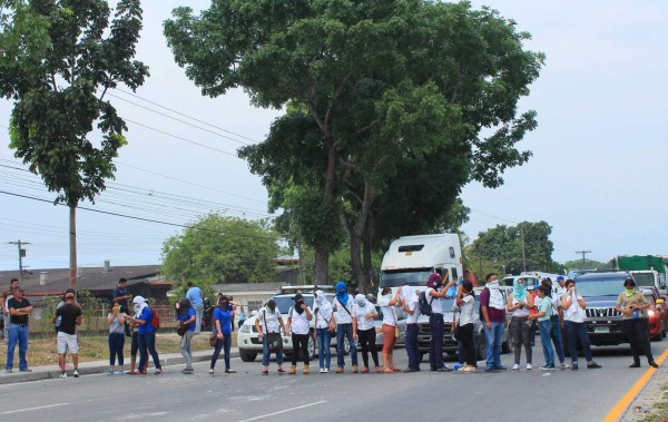 Libre el paso por peaje del norte tras protestas de estudiantes en San Pedro Sula