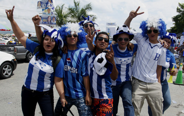 La afición hondureña, puro corazón
