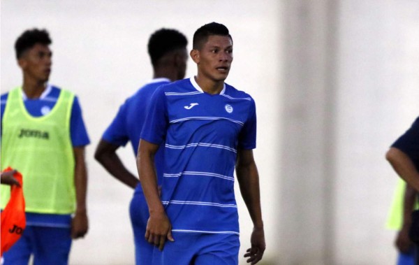 Jonathan Paz en el entrenamiento de Honduras este domingo en Río de Janeiro. Foto Juan Salgado/Enviado Especial