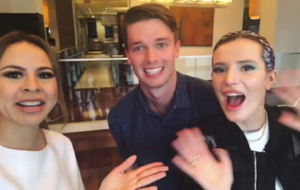 Patrick Schwarzenegger y Bella Thorne envían saludo a los hondureños