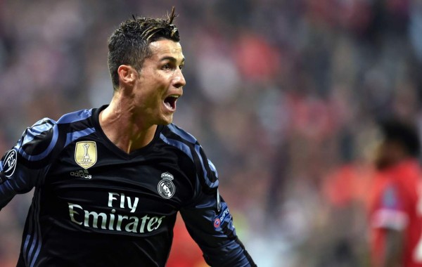 Cristiano Ronaldo llego a 100 goles en la UEFA Champions League. Foto AFP