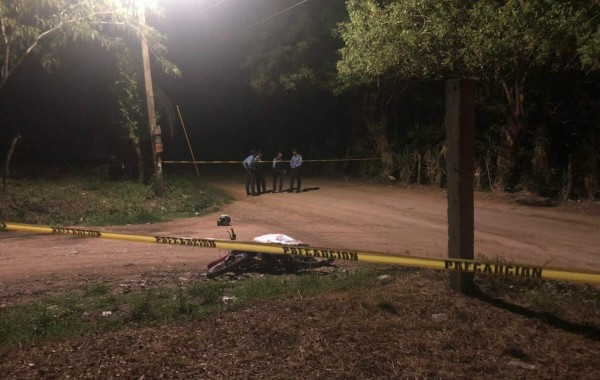 Matan a un joven en motocicleta en Villanueva, Cortés