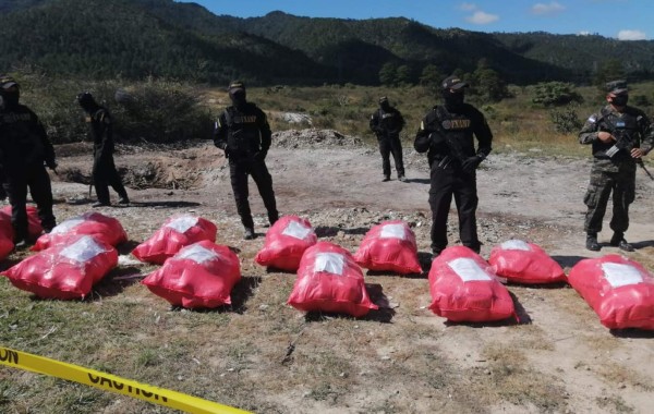 Honduras decomisó en 2020 más de 4.5 toneladas de drogas