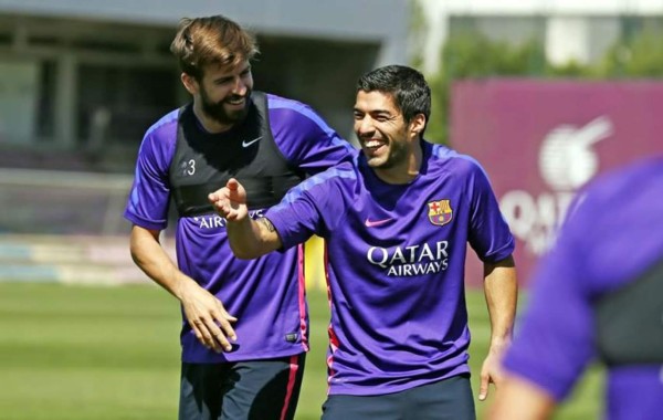 Suárez sigue entrenando con normalidad sin el alta médica