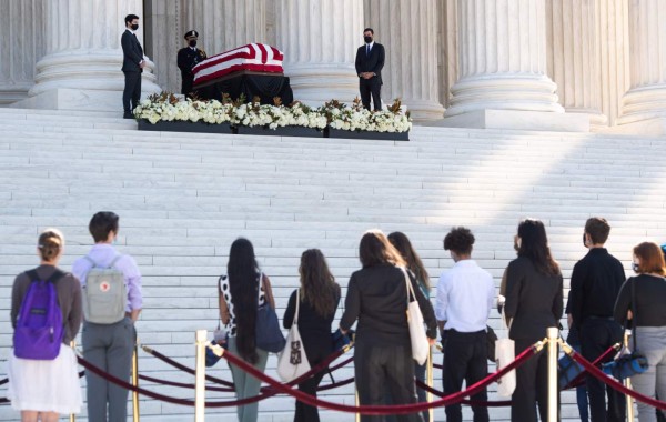 EEUU inicia tres días de homenajes para despedir a Ruth Bader Ginsburg