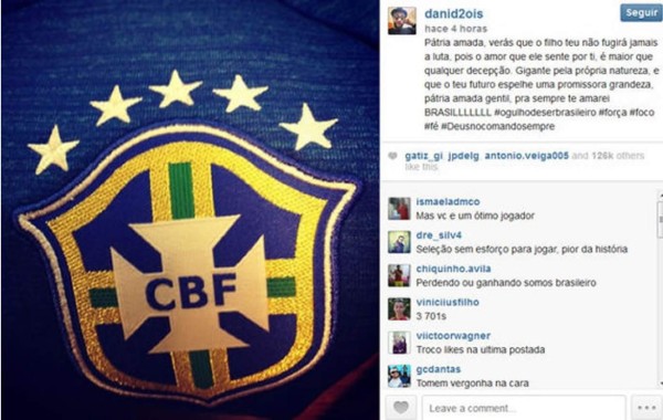 Dani Alves se pone tierno en las redes y los aficionados le atizan con todo