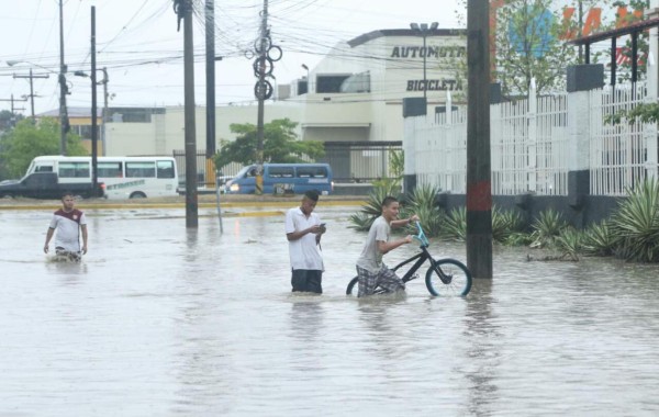 Lluvias causan daños en San Pedro Sula y zonas aledañas