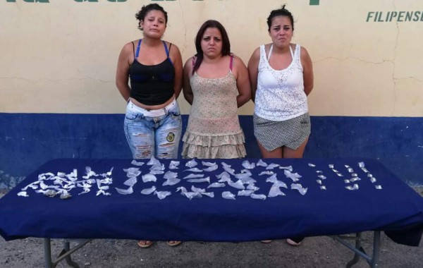 Caen tres supuestas integrantes de la MS-13 con drogas en Tegucigalpa