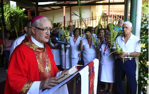 Miles en San Pedro Sula salen a las calles a bendecir sus ramos