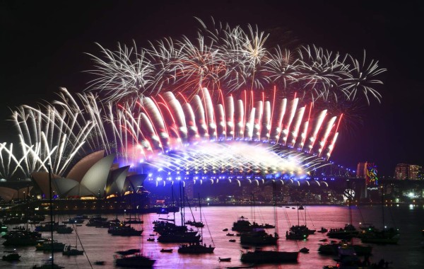 El mundo entero le da la bienvenido al 2018
