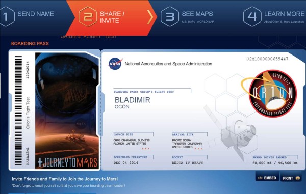 La Nasa te invita a enviar tu nombre a Marte