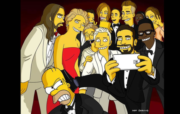 Los Simpsons se toman su selfie estilo Oscar