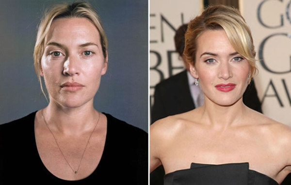 Scarlett Johansson y Kate Winslet posan sin maquillaje
