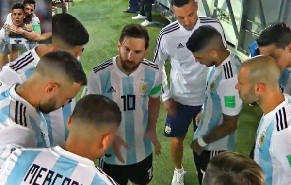 Marcos Rojo revela lo que les dijo Messi en el descanso del Argentina - Nigeria