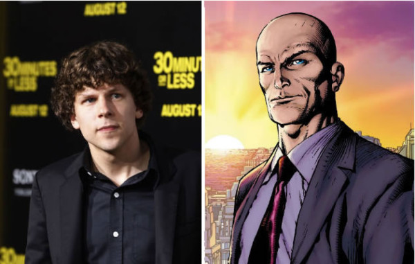 Jesse Eisenberg será Lex Luthor en la película que unirá a Superman y Batman