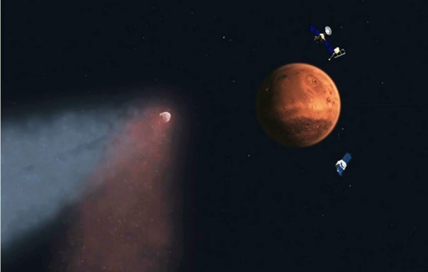 Cometa que rozó Marte cambió la química de su atmósfera