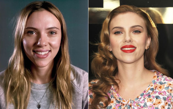 Scarlett Johansson y Kate Winslet posan sin maquillaje