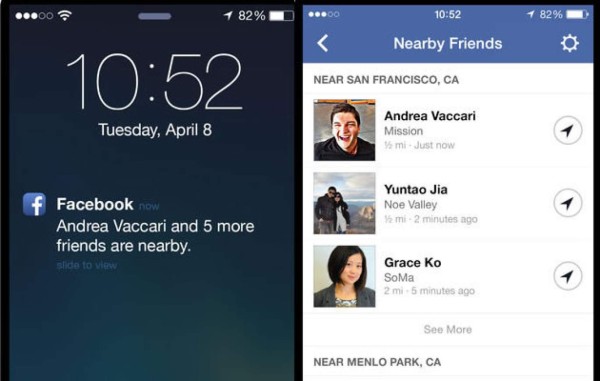 Facebook añade función para localizar amigos