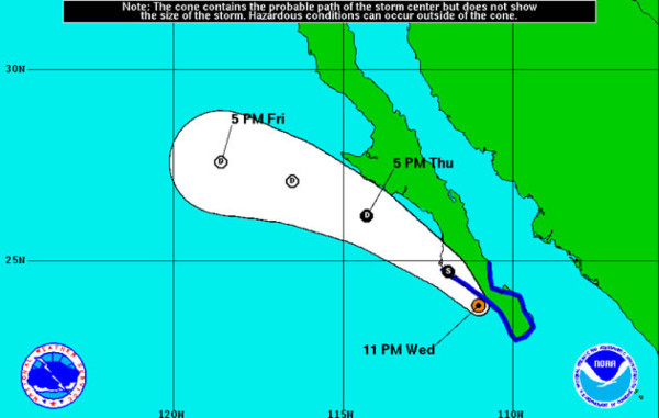 Tormenta 'Juliette' toca tierra en México