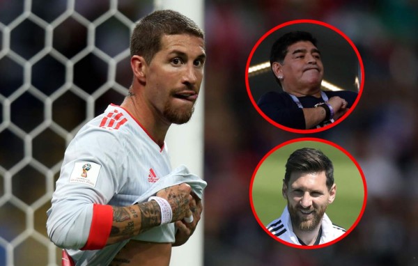 Sergio Ramos responde a Maradona y le menciona a Messi