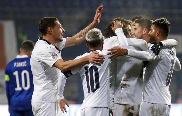 Italia venció a domicilio a Bosnia para avanzar a las semifinales de la UEFA Nations League.